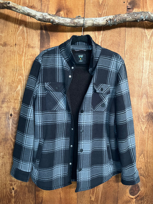Voyager fleece button up jacket - M