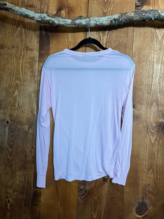 Vintage 100% silk Eddie Bauer long sleeve - L