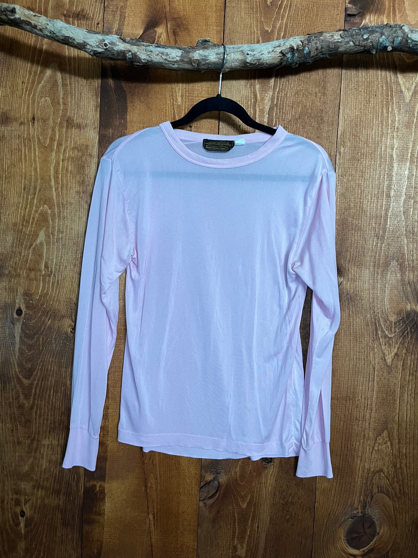 Vintage 100% silk Eddie Bauer long sleeve - L