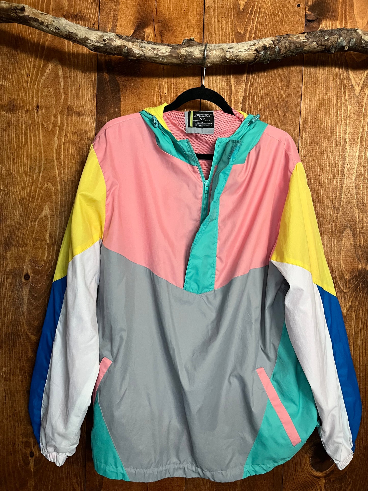 Screenshot quarter zip windbreaker - M