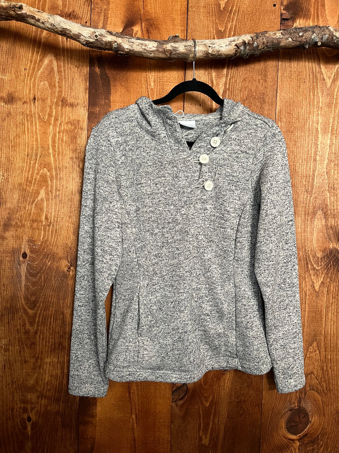 Columbia hooded jacket with buttons - M