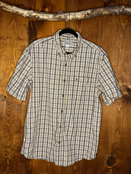 Carhartt short sleeve button up - L