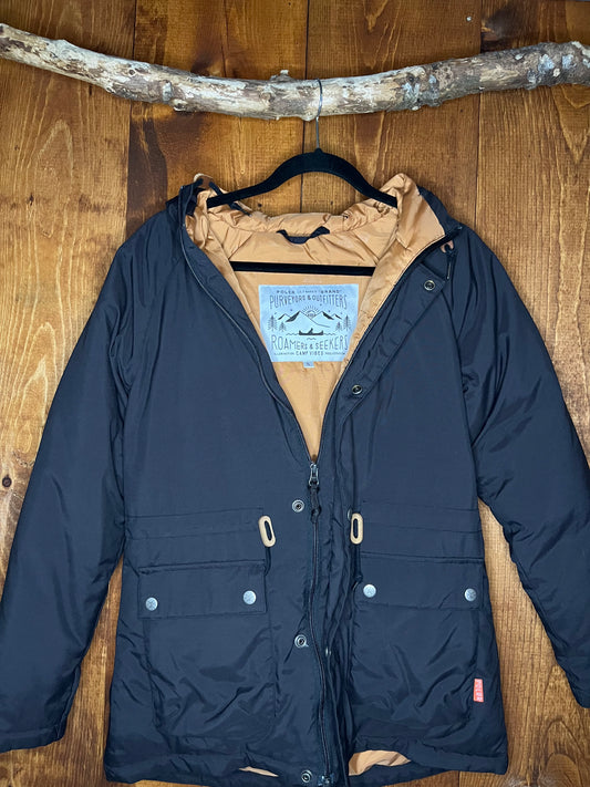 Poler full zip down jacket - S