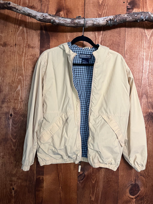 Lands end full zip rain jacket - L